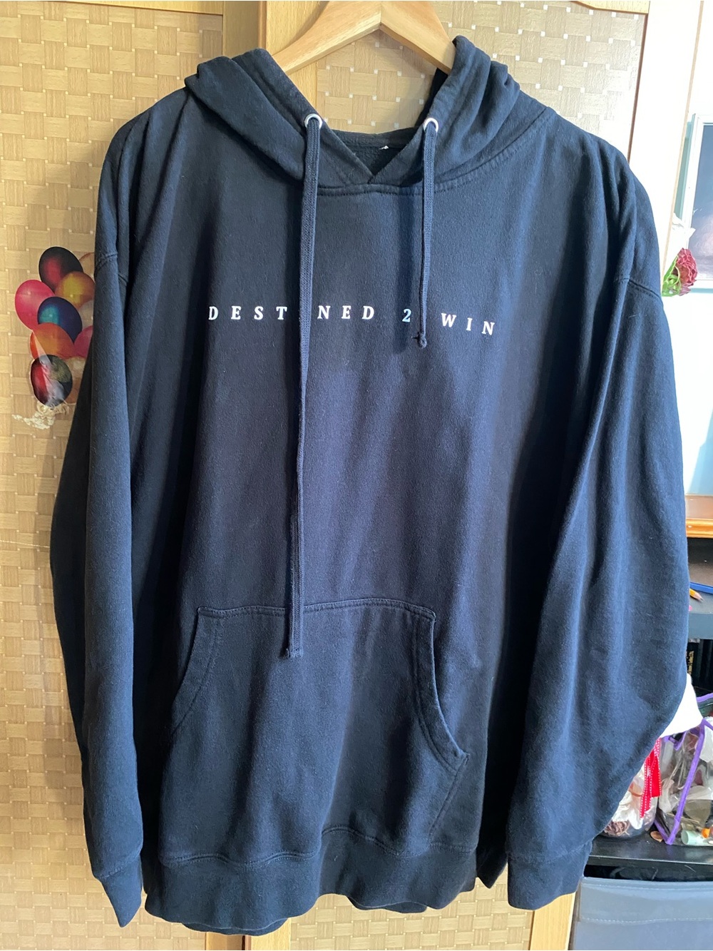 Black 'Destined 2 Win' Pullover Hoodie